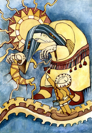 Северные легенды.Как солнце и луну добывали.