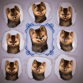 Скетчи карты эмоций для персонажа