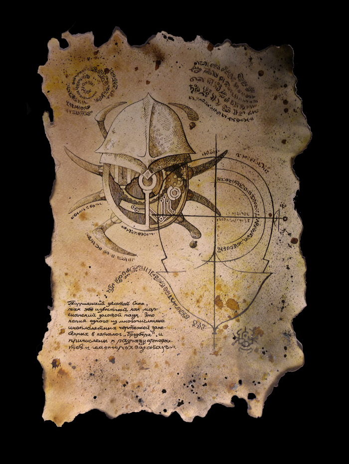 Чертёж Золотого паука №02