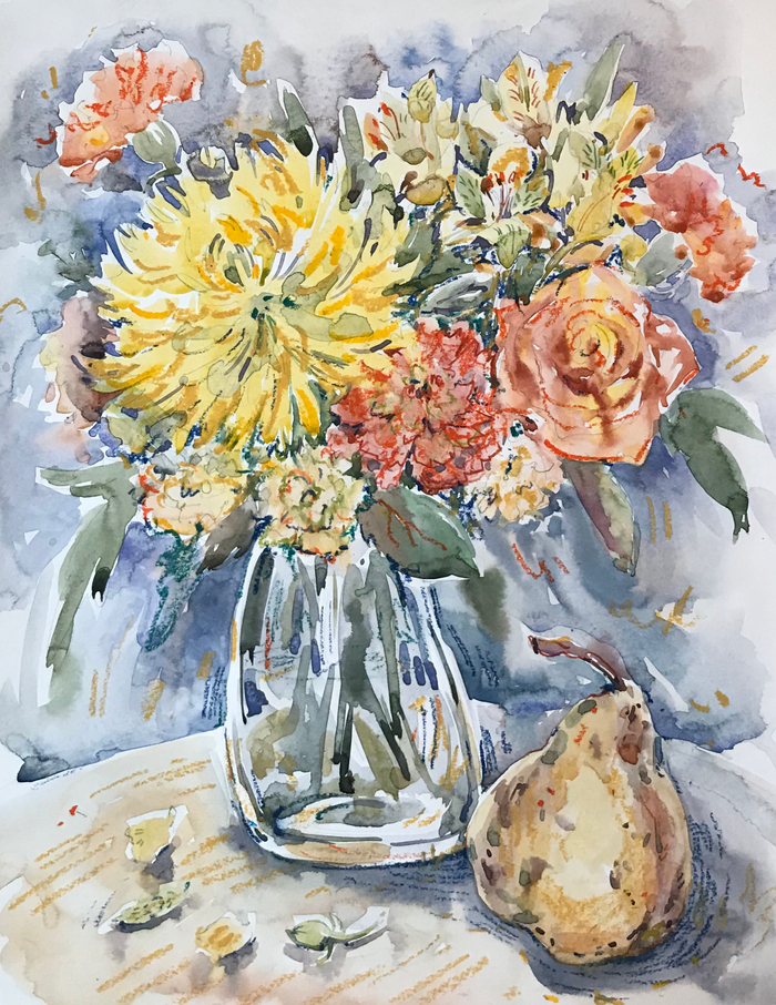 Натюрморт с грушей 