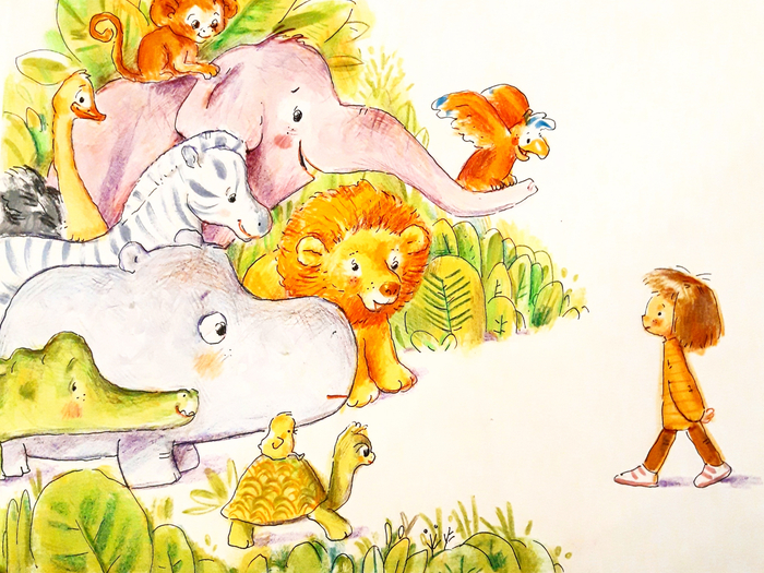 Девочка и звери