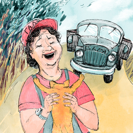 Моя бабушка водит грузовик