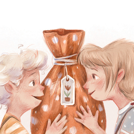 Иллюстрация для книги "Майсси из цветочного домика"