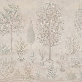 Фреска цветущий сад