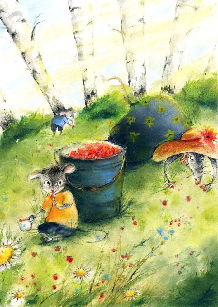 Иллюстрация к сказке Н. Козыревой “Пик и Крик»