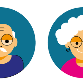 Бабушка и дедушка