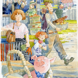 Марфа на базаре