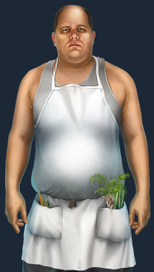 Продавец овощной лавки