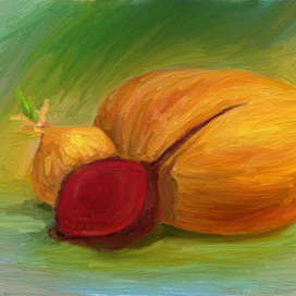 Натюрморт с тыквой