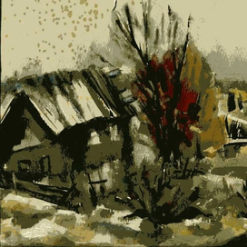 Октябрь.Деревня.