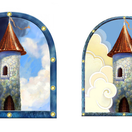 башня в облаках