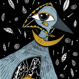 Птица в косынке