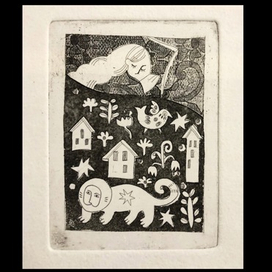 Офорт про сон