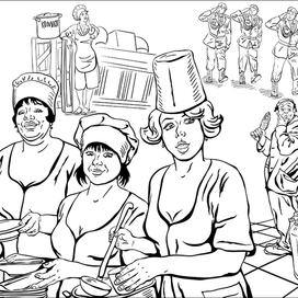 Поварихи и солдаты