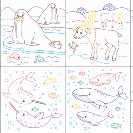 Раскраска. Север