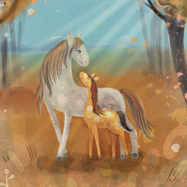 Иллюстрация для детской книги сказок