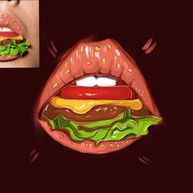 Губы-бургеры