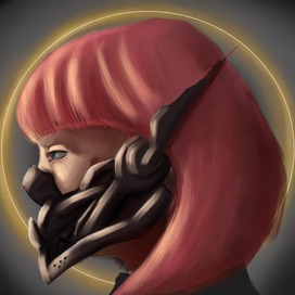 Девушка в маске 