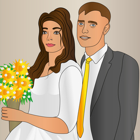 Свадебная иллюстрация