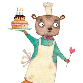 медвежонок повар