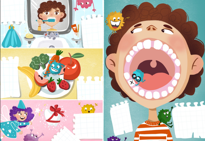 Разворот к книге о зубах