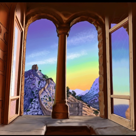 Вид из окна