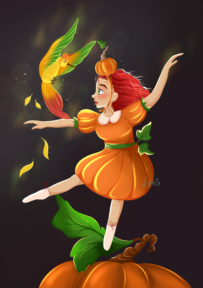 Тыквенная фея и колибри