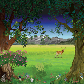 Животные на прогулке