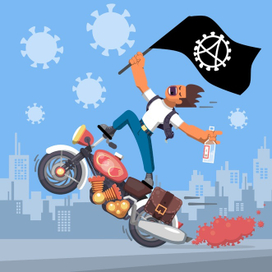 Всадник ковидопокалипсиса.