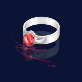 Перстень с рубином