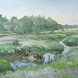 Вечер на реке