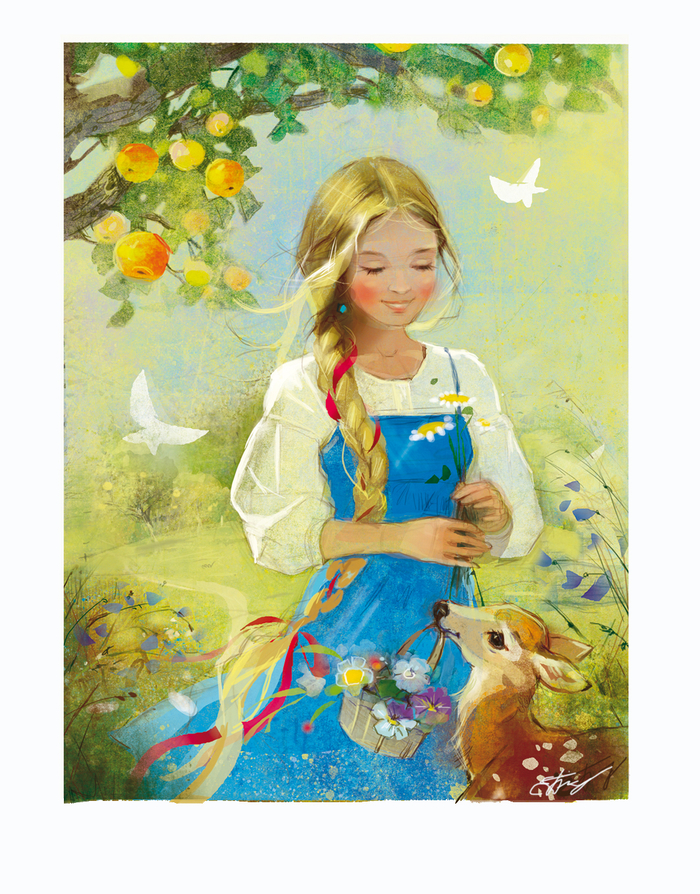 Август..время наливных яблочек, душистых трав и ярких цветов)