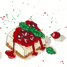 Чизкейк с вишней