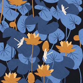 Паттерн с кувшинками