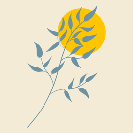 Ветка на солнце