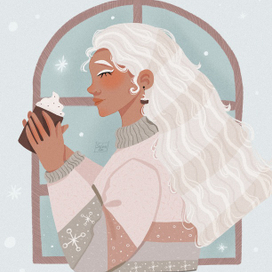 Девушка с кофе