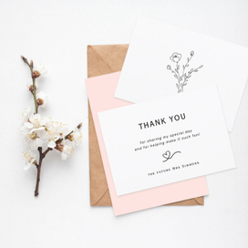 Карточка Thank you (Спасибо) для девичника (ENG)