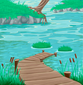 болото, сцена для игры