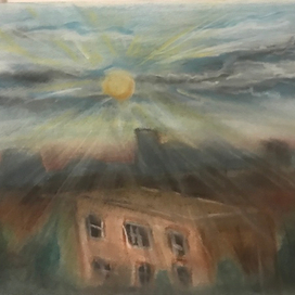 Закат в Новосибирске