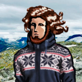 Мой друг Ян в горах.