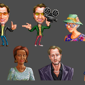 эскизы персонажей к игре