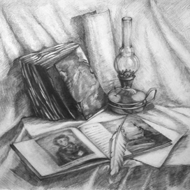 Натюрморт с книгами