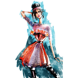 Модель платья 