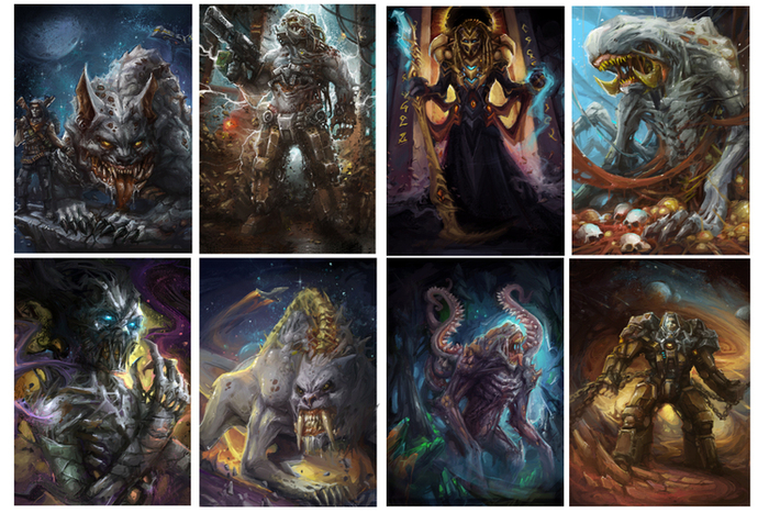 Набор карт для проекта "Star Crusade CCG"