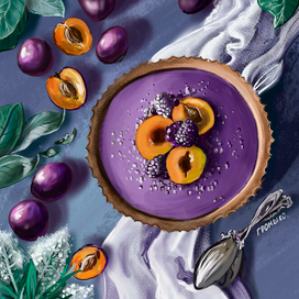 пирог из слив