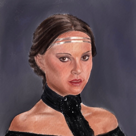 Портрет в digital-акварель, фанарт