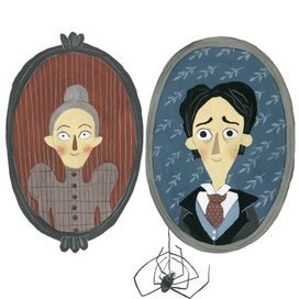 Иллюстрация к "Трупу невесты", Тима Бертона.