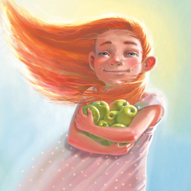 Солнце и яблоки