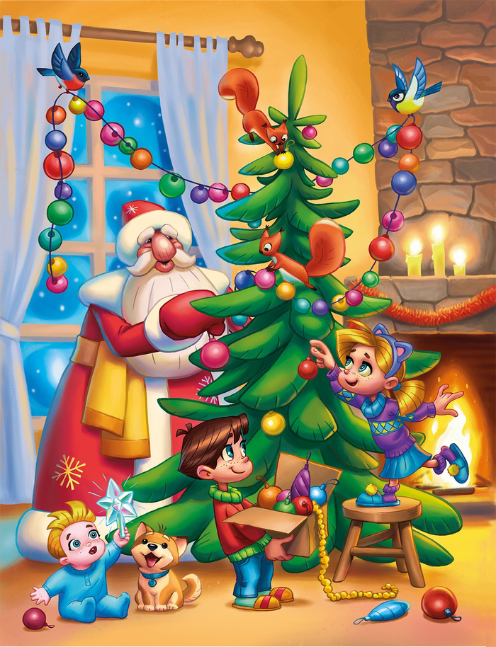 Иллюстрация Дед Мороз