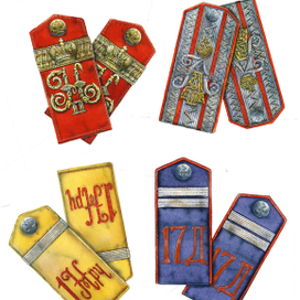 Погоны казачьих полков Р.И.